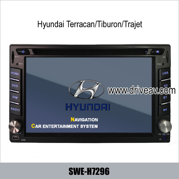 Hyundai Terracan Tiburon Trajet in dash radio DVD GPS TV SWE-H7296
