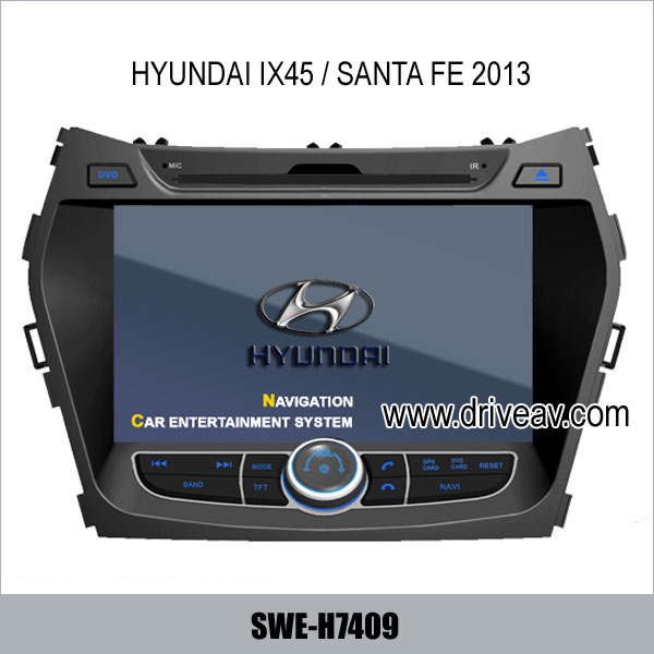 Hyundai Santa Fe IX45 2013 OEM radio DVD GPS Navigation IPOD TV rearview camera SWE-H7409