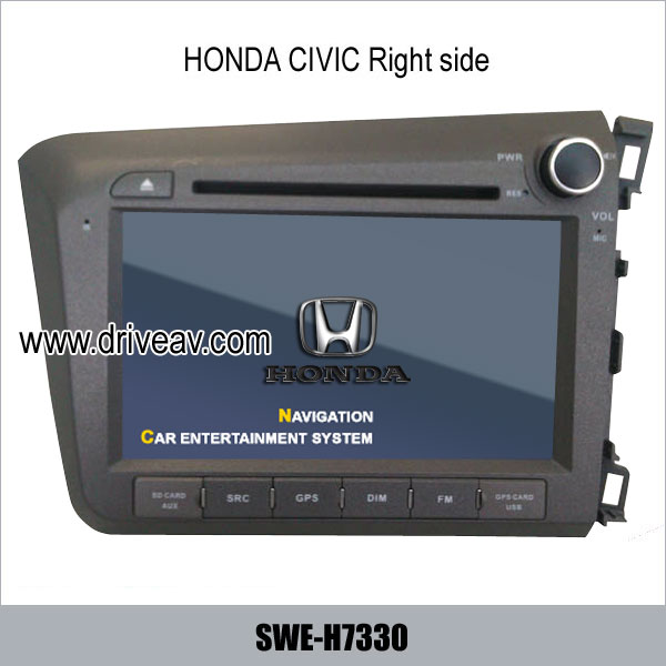 Honda Civic right side EU Version car DVD player GPS navigation TV SWE-H7330