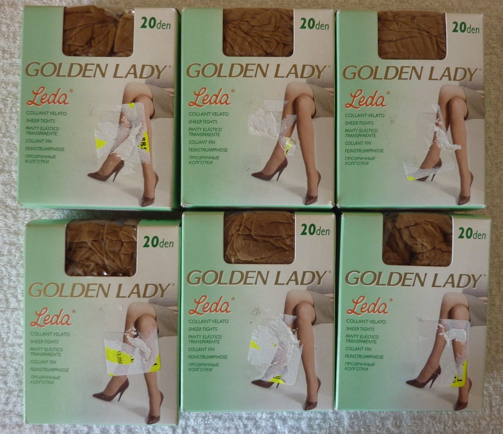 Lot 6 Collants voile Transparent